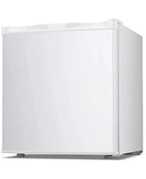 Cowsar 1.1 Cu.ft Upright Freezer , Compact Mini Freezer with Reversible Single Door, Temperature Control, Removable Shelves, White