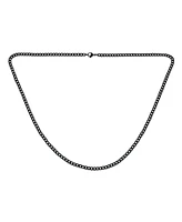 Bling Jewelry Heavy Duty Biker Solid Curb Link Chain Necklace Gold Tone Stainless Steel 4MM
