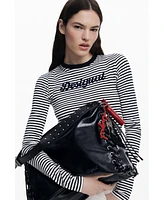 Desigual Women's Large shiny woven bag