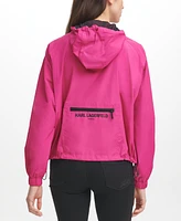 Karl Lagerfeld Women's Hooded Bomber