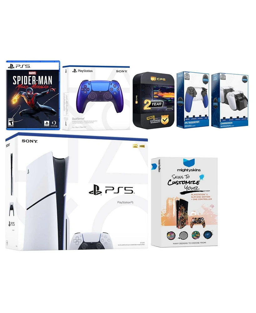 Sony Playstation 5 Slim Disc with Spider-Man: Miles Morales, Extra