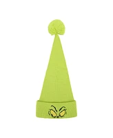 The Grinch Men's Eyes Green Knit Santa Cap
