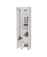 Tall Accent Cabinet with Five Shelves – Space-Saving and Versatile