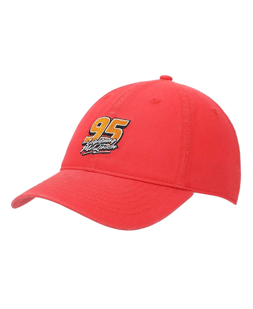 Disney Men's Pixar Cars Lightning McQueen 95 Red Unstructured Baseball Cap