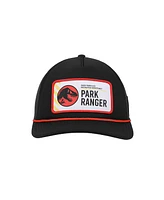 Jurassic Park Men's Park Ranger Badge Trucker Black Hat