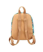 Elf Illustrated North Pole Pattern 11.5" Mini Backpack