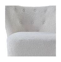 Wingback Chair with Polka Dot Upholstery – Chic and Comfortable