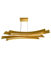 Cwi Lighting 12" Metal Candora Integrated Led Island Pool Table Light