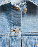 Mango Women's Denim Frayed Hem Jacket