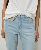 Mango Women's New Mom Comfort High-Rise Jeans