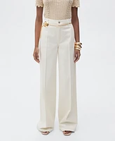 Mango Women's High-Rise Wide Leg Jeans
