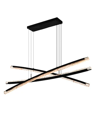 Cwi Lighting 26" Metal Saber Integrated Led Chandelier