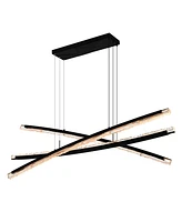 Cwi Lighting 26" Metal Saber Integrated Led Chandelier