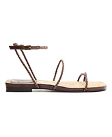 Schutz Women's Kaya Straw Flat Sandals