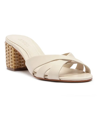 Schutz Women's Keefa Straw Slip-On Mules