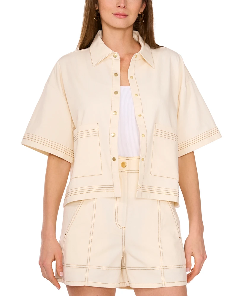 Parker Women's Short-Sleeve Stitched Jacket