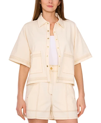 Parker Women's Short-Sleeve Stitched Jacket