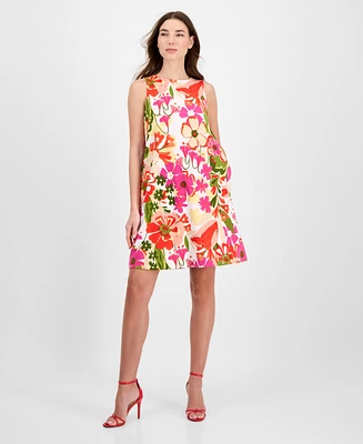 Anne Klein Women's Sleeveless Floral Shift Dress