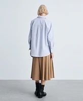 Mango Women's Striped Cotton Shirt