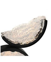 Cwi Lighting 28" Metal Moon Integrated Led Wall Light