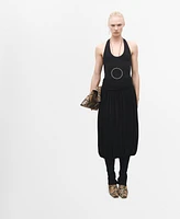 Mango Women's Balloon-Effect Midi-Skirt