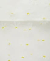 Mango Women's Floral Embroidered Semi-Transparent Skirt