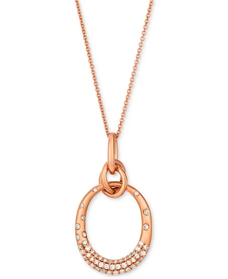 Le Vian Nude Diamond Pendant Necklace (1/4 ct. t.w.) in 14k Rose Gold, 20"
