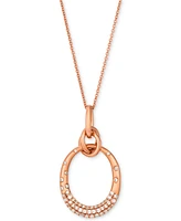 Le Vian Nude Diamond Pendant Necklace (1/4 ct. t.w.) in 14k Rose Gold, 20"