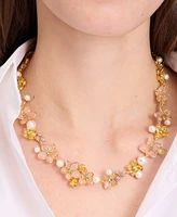 kate spade new york Gold-Tone Pastel Petals All-Around Necklace, 16-1/2" + 3" extender