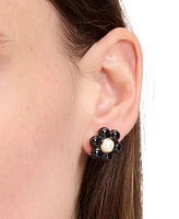 kate spade new york Gold-Tone Petal Puff Floral Stud Earrings