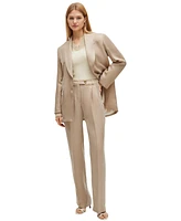Boss by Hugo Women's Longline Slim-Fit Jacket Rear Belt