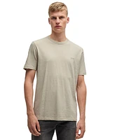 Boss by Hugo Men's Slub-Cotton Logo Detail T-Shirt