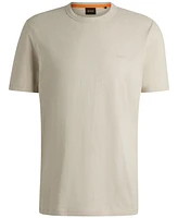 Boss by Hugo Men's Slub-Cotton Logo Detail T-Shirt