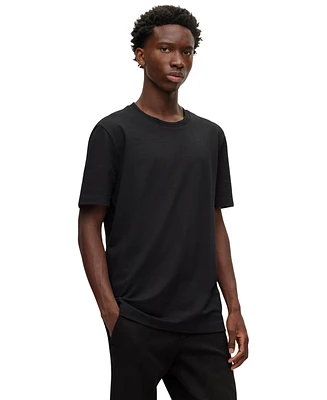 Boss by Hugo Men's Bubble-Jacquard Structure T-Shirt