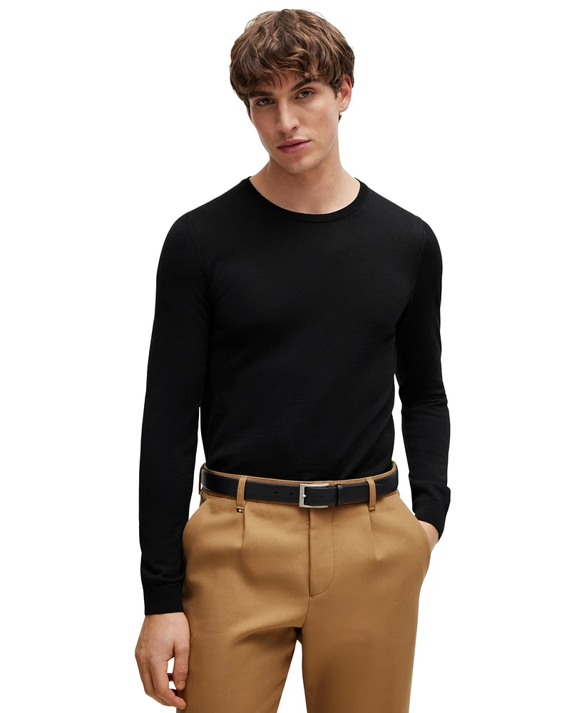 Boss by Hugo Boss Men's Slim Fit Merino Wool Sweater