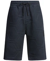 Boss by Hugo Men's Hexagonal Quilting Relaxed-Fit Shorts