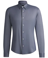 Boss by Hugo Men's Slim-Fit Performance-Stretch Shirt