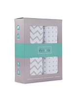 Ely's & Co. Baby Fitted Crib Sheet 100% Combed Jersey Cotton