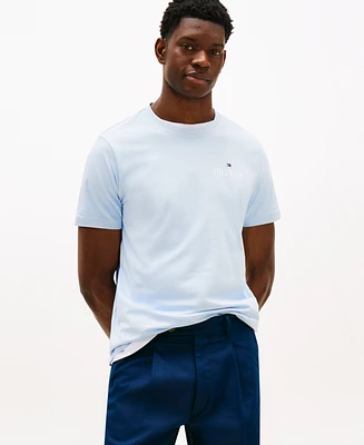 Tommy Hilfiger Men's Relaxed Fit Short Sleeve Crewneck Stack Logo T-Shirt
