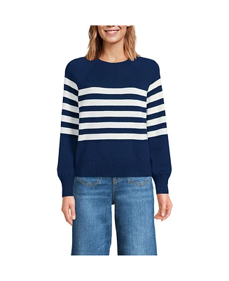 Lands' End Women's Drifter Raglan Sleeve Easy Fit Sweater