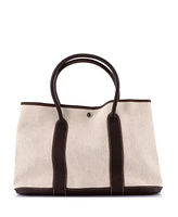 Pre-Owned HERMES Garden Party Tote Toile and Leather