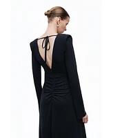 Nocturne Women's Padded Accessory Detailed Maxi Dress