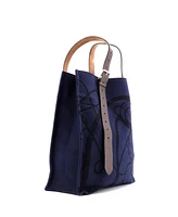 Pre-Owned Hermes Etriviere Shopping Tote Printed Toile and Leather