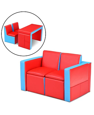 Multi-functional Kids Sofa Table Chair Set
