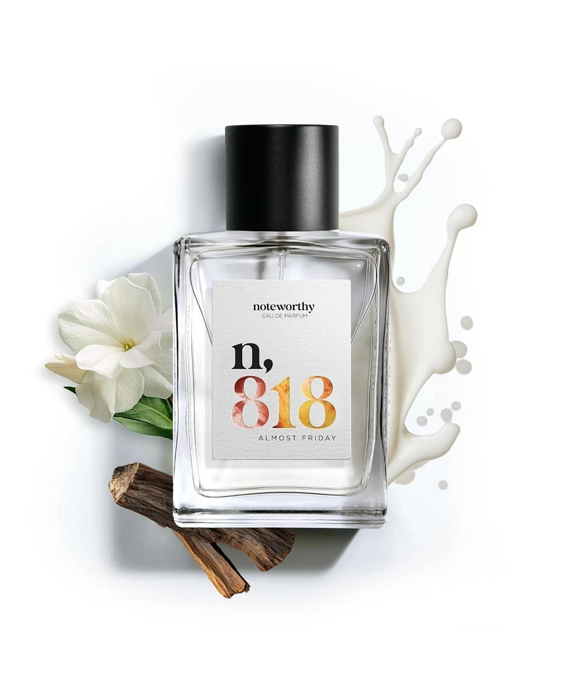 Noteworthy n,818 Eau De Parfum | Almost Friday | Jasmine Milk Woods Fragrance