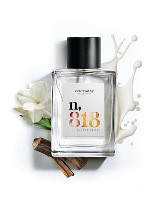 Noteworthy n,818 Eau De Parfum | Almost Friday | Jasmine Milk Woods Fragrance
