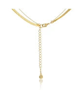 Jessica Simpson Gold-Tone Layered Chain Necklace with Star Pendant