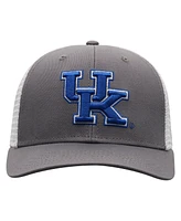 Top of the World Men's Gray/White Kentucky Wildcats Victory Baseline Trucker Adjustable Hat