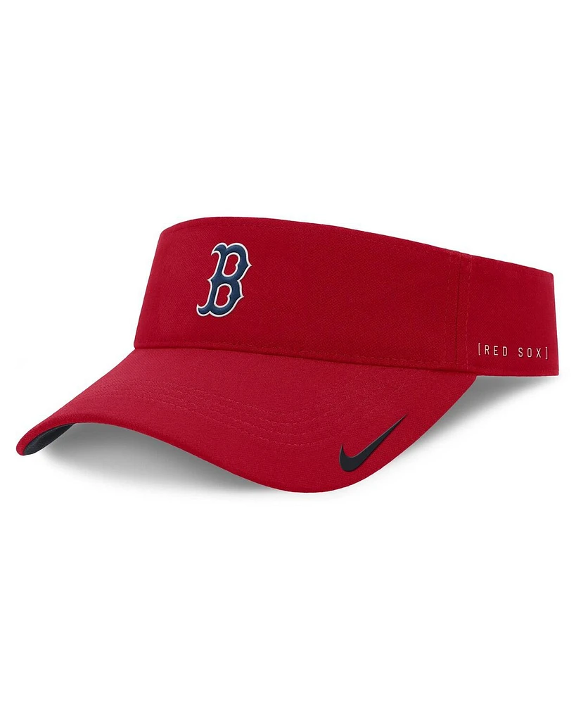 Nike Men's Red Boston Red Sox Primetime Bozz Ace Performance Adjustable Visor Hat