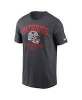 Nike Men's Anthracite New England Patriots Helmet Essential T-Shirt